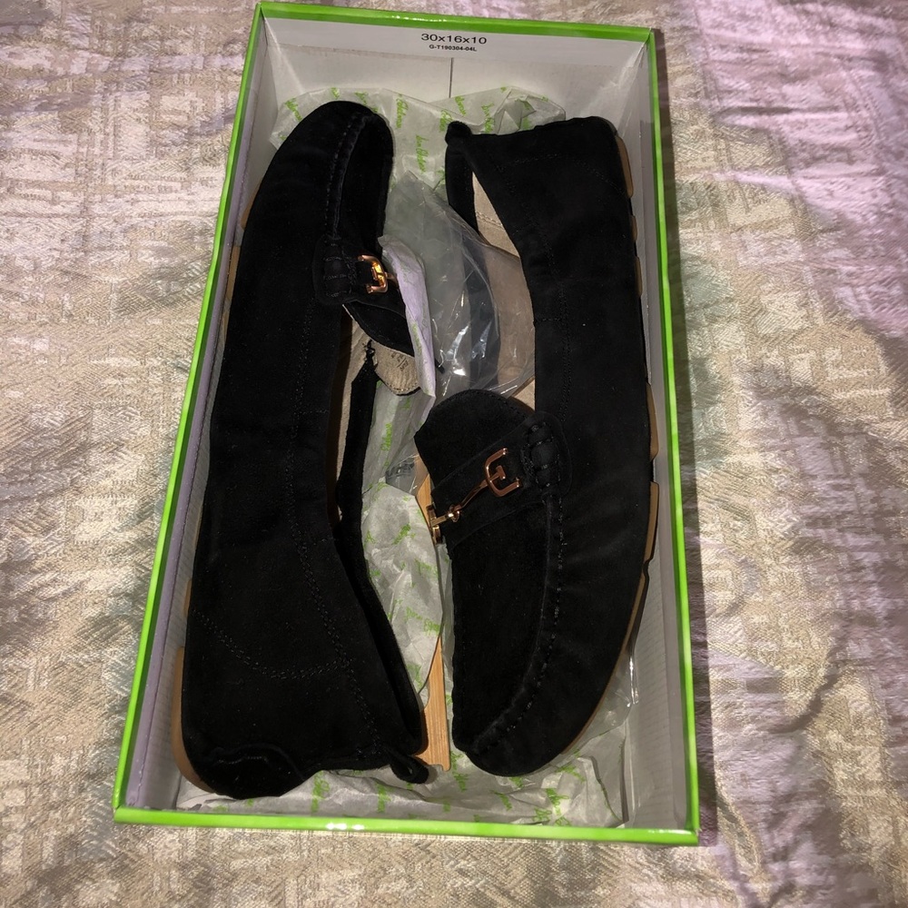 NIB SAM EDELMAN “Falto” black suede so 8.5